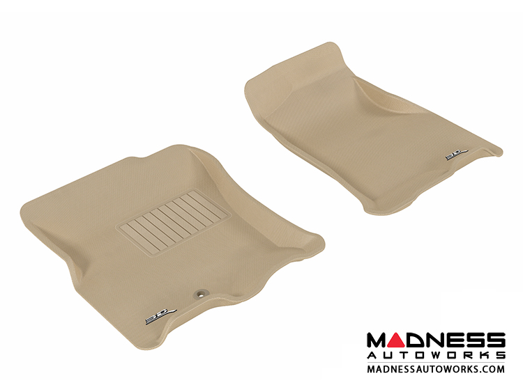 Ford Expedition Floor Mats (Set of 2) - Front - Tan by 3D MAXpider